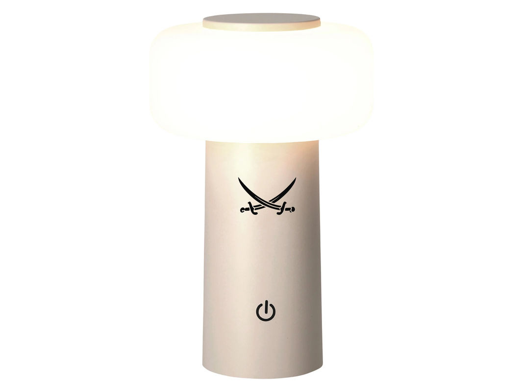 Dimmbare LED-Akku-Tischleuchte in Beige mit Touch-Funktion und IP44-Schutz - Bild 2