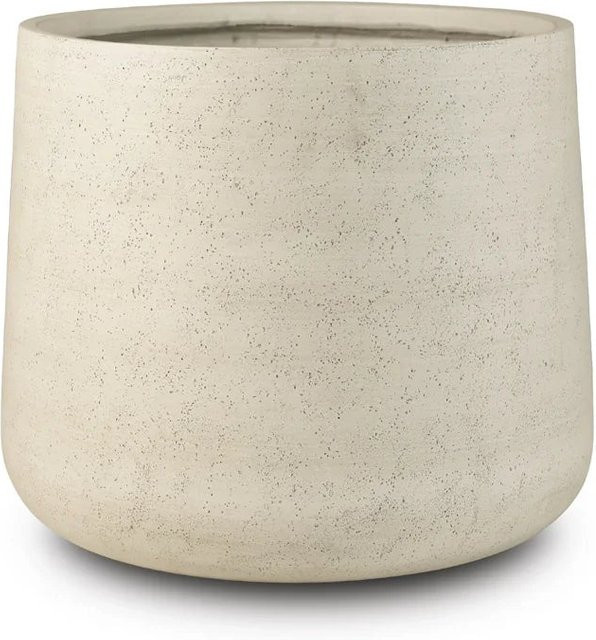 Pflanztopf Kiesel von Aplanta in Beige, rund, Durchmesser: 34 cm, Höhe: 29 cm - Bild 1