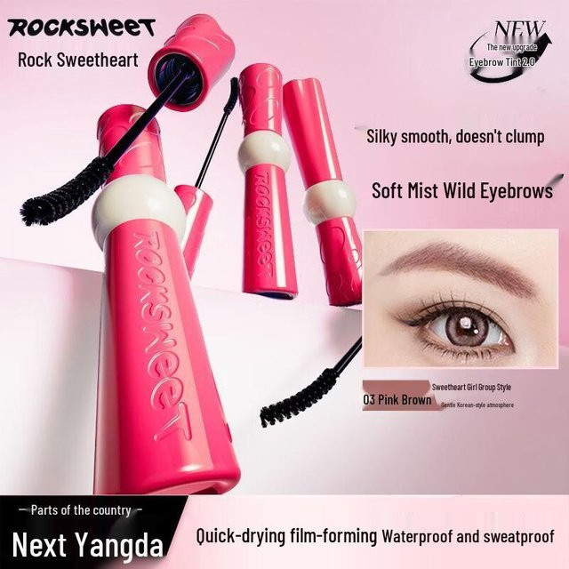ROCK SWEET Forest Night Talk Augenbrauen-Mascara, 03 Pink Brown - Bild 1