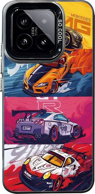 Xiaomi Handyhülle Laser Design aus hartem PC und TPU für Xiaomi 15 14 13 12 11 Pro Ultra in White und Multicolour - Bild 1