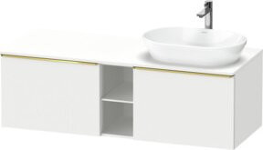 Duravit Waschtischunterschrank D-Neo in Weiß Hochglanz, Wandhängend, Breite: 140 cm, Tiefe: 55 cm - Bild 1