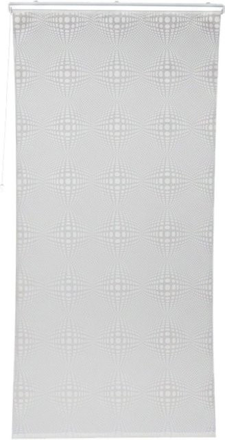 Relaxdays Duschrollo aus Kunststoff und Aluminium in Weiß, wasserabweisend und schnelltrocknend, B: 120 cm x H: 240 cm - Bild 1