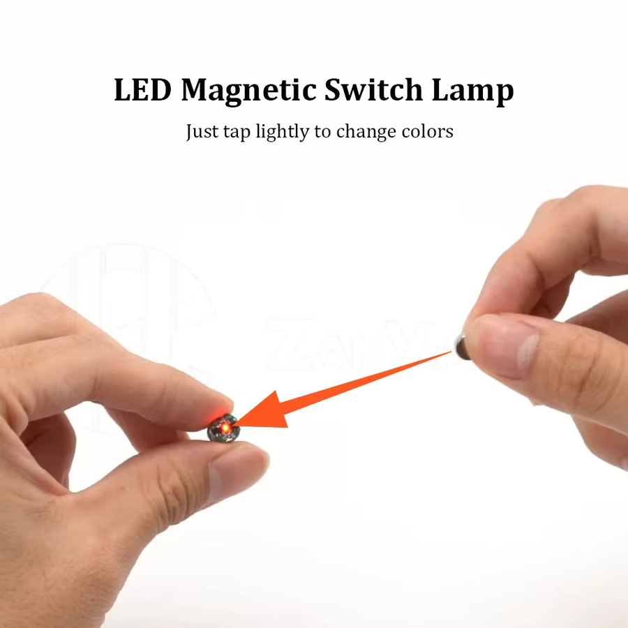 M·WOLF Magnetische LED-Lampe mit magnetischem Schalter in Blau und Multicolour für 3D-Drucker-Zubehör und DIY-Modelle - Bild 2