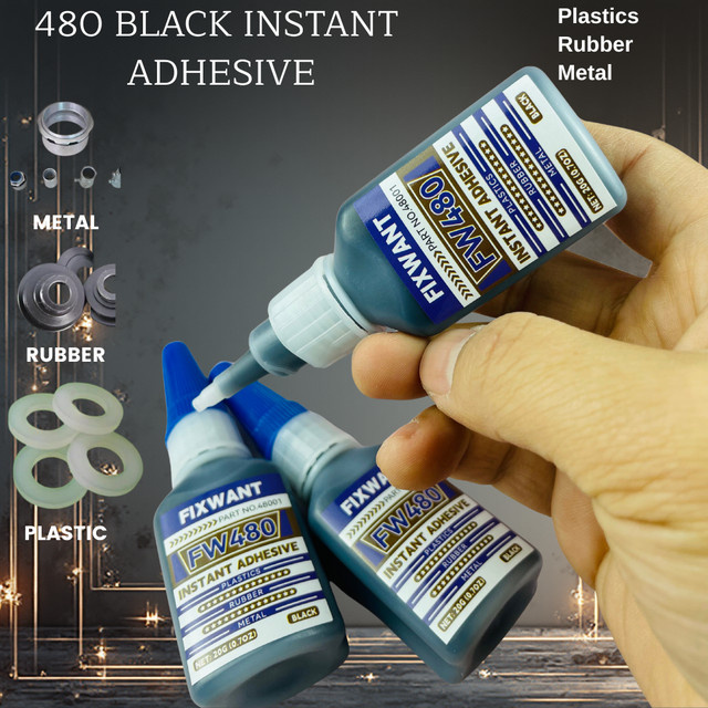 FIXWANT Superkleber Schwarz extra starker Flüssigkleber 20 g - Bild 1