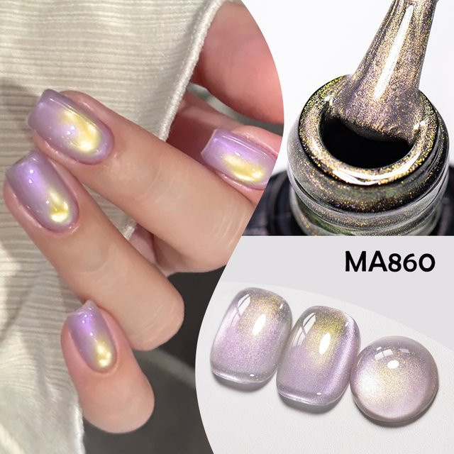 MEET ACROSS Cat's Eye Gel-Nagellack, 7 ml, schimmernd, Unisex - Bild 1