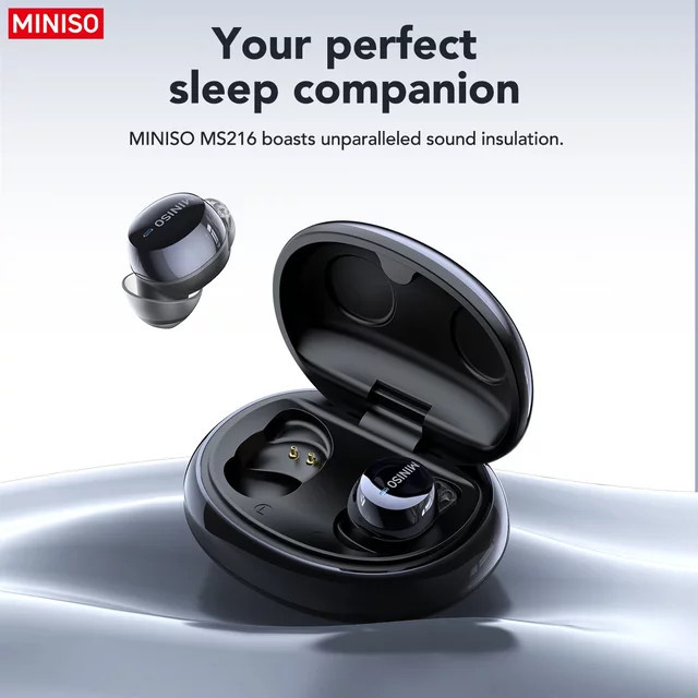 MINISO MS216 Bluetooth In-Ear Kopfhörer mit AI Translator und Rauschunterdrückung in Schwarz oder Gold - Bild 1