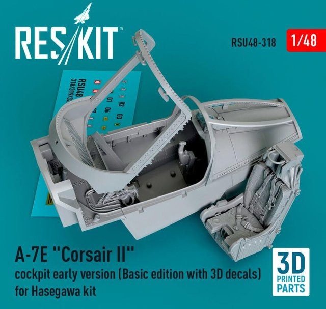 Hasegawa A-7E Corsair II Cockpit Early Version, Modellbau, 1:48 - Bild 1