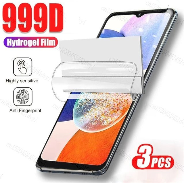 3er-Pack Hydrogel Displayfolie für Samsung Galaxy A50 A51 A52 A53 A54 A70 A71 A72 A73 A12 A21S A33 A20 A40 in Transparent - Bild 1