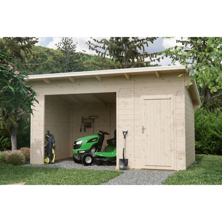 Skan Holz Gartenhaus Knut Natur B/H/T: 470 x 250 x 250 cm - Bild 2