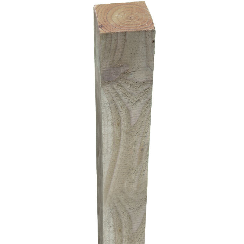 FÜNEN Holzpfosten quadratisch in Grün oder Braun B/T/H: 9 x 9 x 210 cm - Bild 1