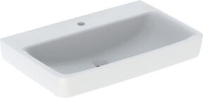 Geberit Waschtisch Renova Plan aus Keramik, weiß, B/T: 75 x 48 cm, ohne Überlauf - Bild 1