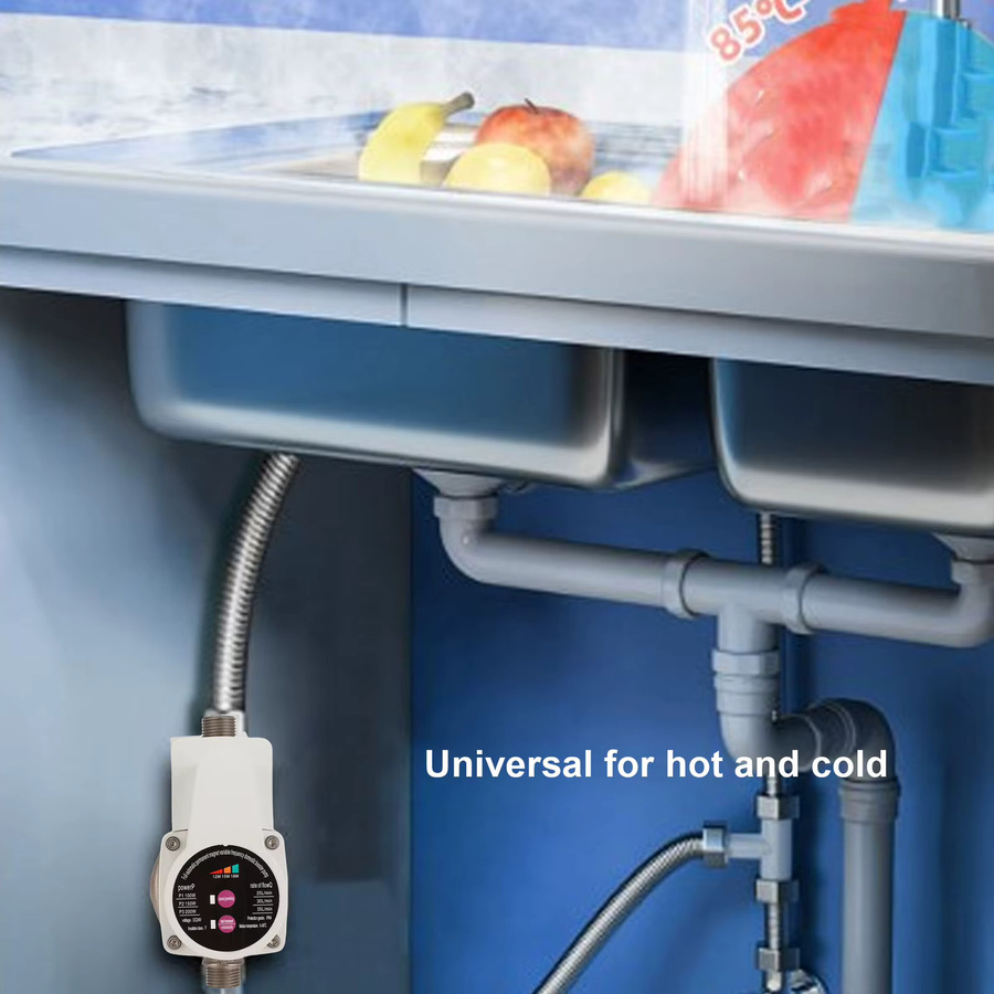 Aramox Automatische Druckerhöhungspumpe mit bürstenlosem Motor und 3 Geschwindigkeiten in Grau oder Weiß - Bild 4