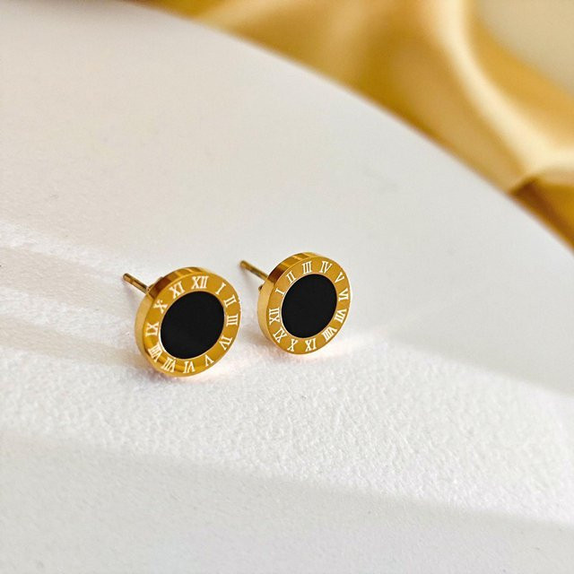 Wucifang Jewelry Ohrringe, Schwarz, Gold, Damen - Bild 1