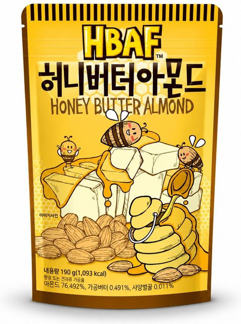 HBAF Gewürzte Mandeln & Cashewnüsse Honey Butter 190 g - Bild 1