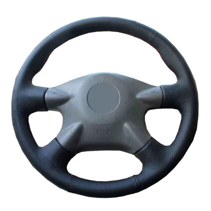 Taoleqi Lenkradabdeckung aus Mikrofaser-Leder in Schwarz für Nissan Almera N16, Pathfinder, Primera und XTrail (2001-2006) - Bild 6