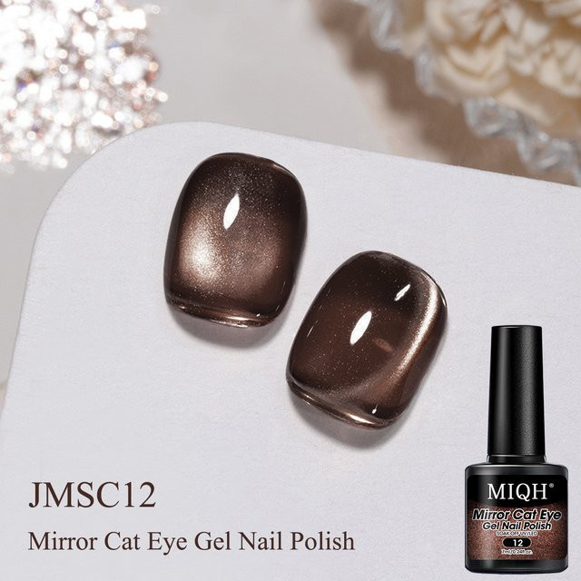 MIQH Magnetischer Gel-Nagellack, Glitter Mirror Silk Cat Eye, Damen - Bild 1