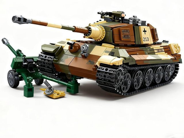 Sluban WW2 Militär Der Königstiger Schwerer Panzer, Bausteine, 930 Teile, ab 6 Jahren - Bild 1