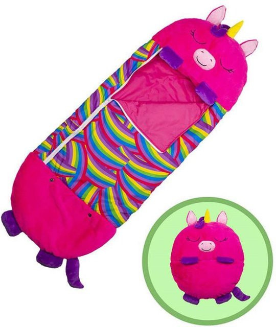 VoyageLug Kinder Schlafsack mit niedlichem Cartoon-Tier-Design in Rose Rot, B/H: 135 x 50 cm - Bild 1