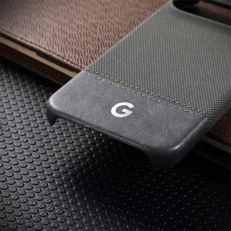 Business PU-Leder Schutzhülle für Google Pixel 10, 9, 8 Pro, XL, 8a mit Magnetischer Aufladung in Blau - Bild 1