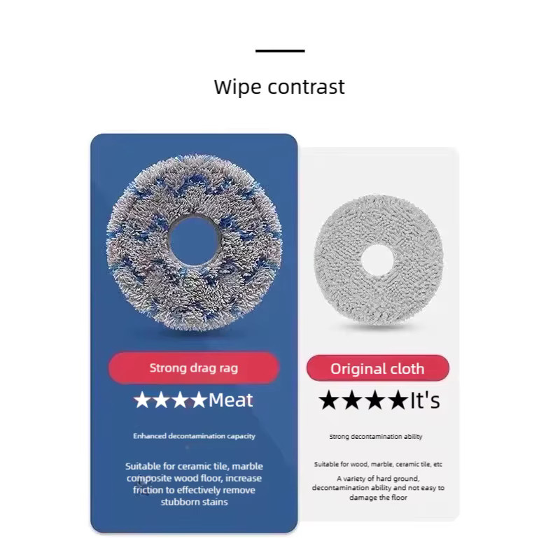 Ecovacs Waschbare Wischtücher für Deebot X2, X1 OMNI, T10, T20 OMNI, T30S, T30 COMBO und T30Pro OMNI - Bild 3