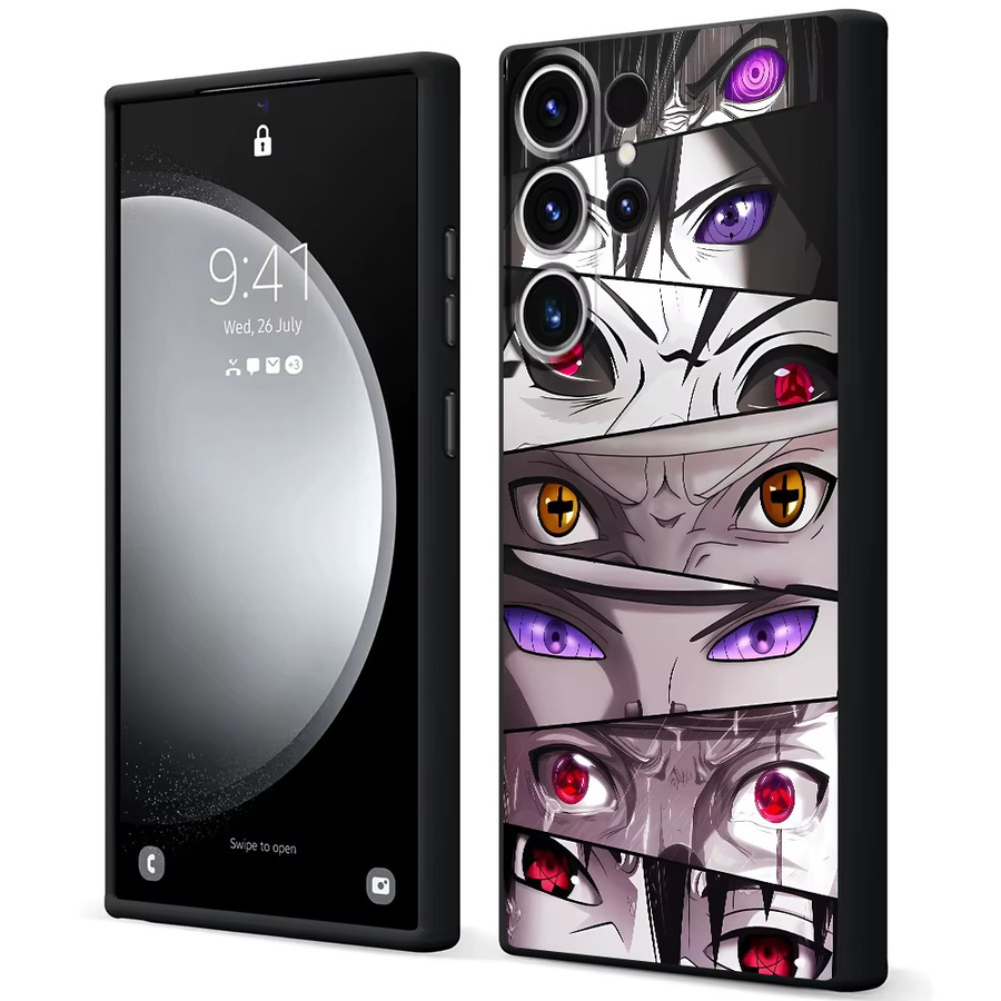 Weiche Handyhülle im Anime-Design für Samsung Galaxy S20, S21 FE, S23 Ultra, S24 Plus und S25 Edge in Schwarz und Multicolour - Bild 7