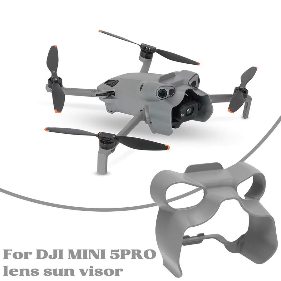 DJI Mini 5 Pro Objektiv-Sonnenschutz Frosch-Objektivhaube Blendschutz und Gimbal-Schutzabdeckung in Grau - Bild 4