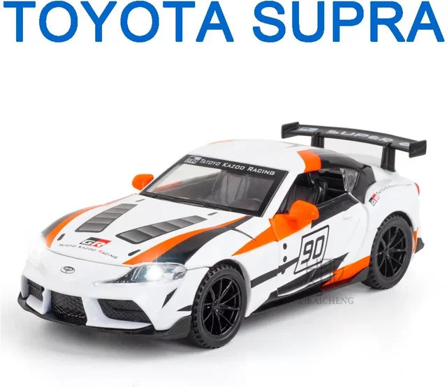Maisto Toyota Supra GT4, Diecast Modellauto, 1:32, Metall, mit Licht und Sound - Bild 1