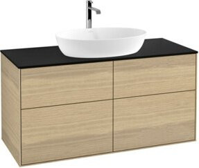 V&B Waschtischunterschrank Finion in Oak Veneer, Farbe Braun, B: 120 cm, T: 50,1 cm - Bild 1