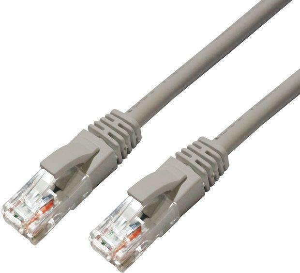 MicroConnect Patch-Kabel CAT 6a RJ-45 auf RJ-45 UTP Ethernet LAN Kabel Grau, Länge: 15 m - Bild 1