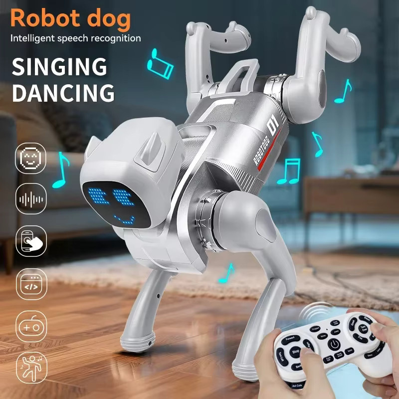 JJRC KI-Smart-Roboterhund, Sprachsteuerung, Programmierbare Aktionen, LED-Ausdrücke - Bild 4