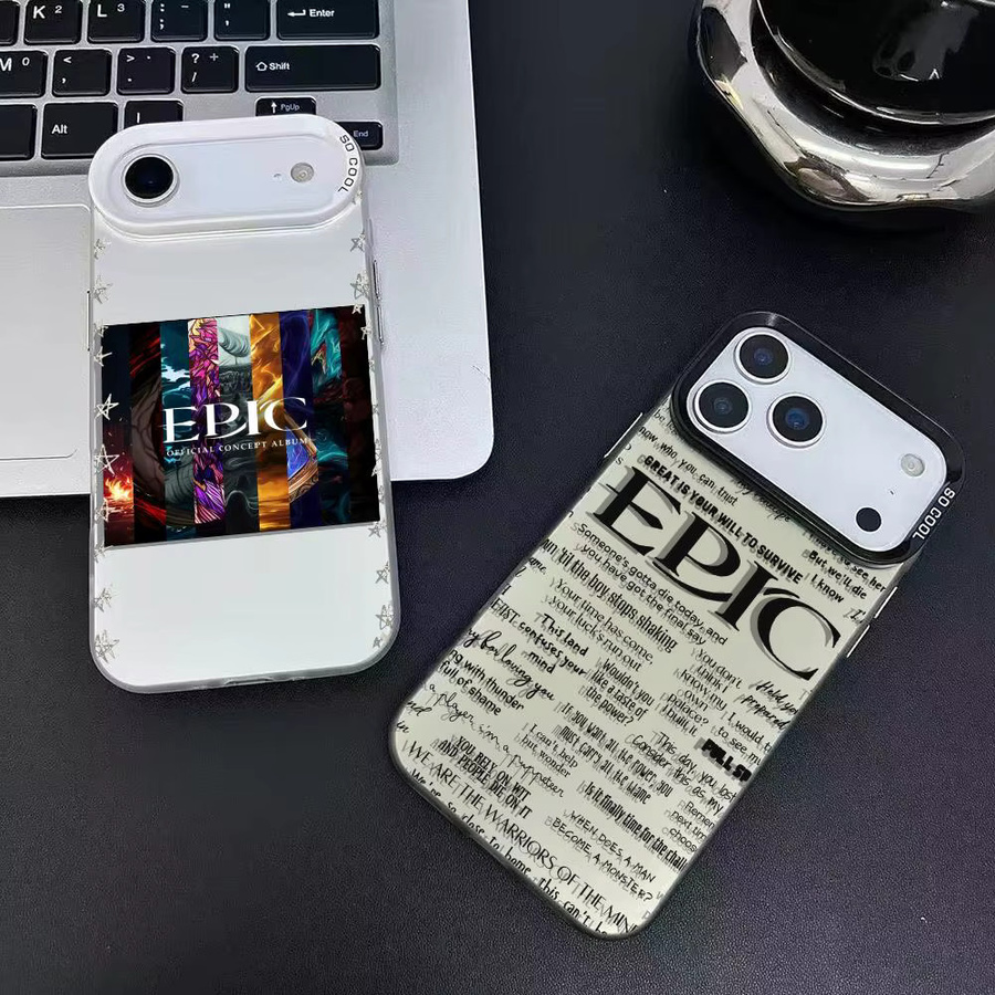 E-epic The Musicals Handyhülle für iPhone 11 bis 17 Pro Max, bunt, mattes Laser-Aurora Design, stoßfest - Bild 2