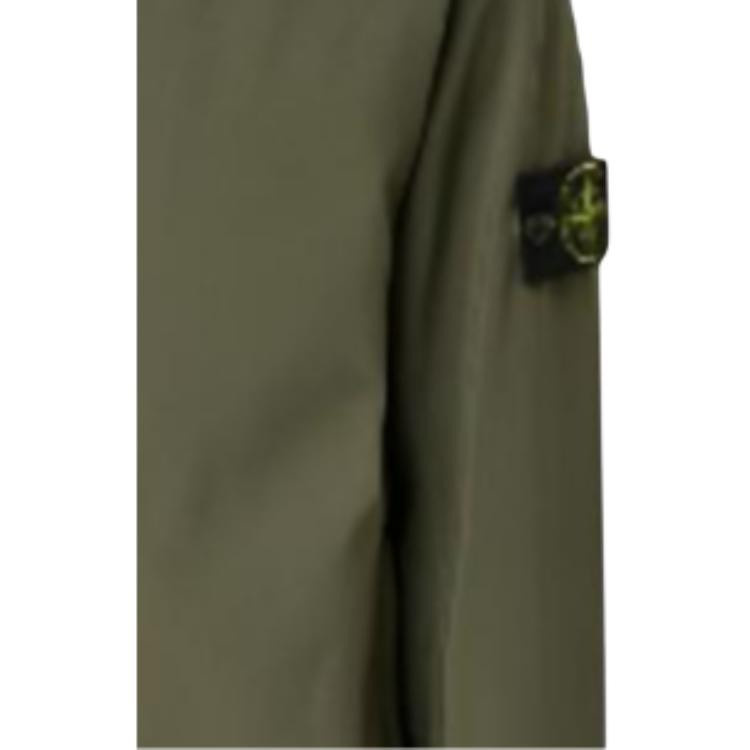 Stone Island Soft Shell Logo Kapuzen-Einknopf-Langarmjacke, Herren - Bild 2
