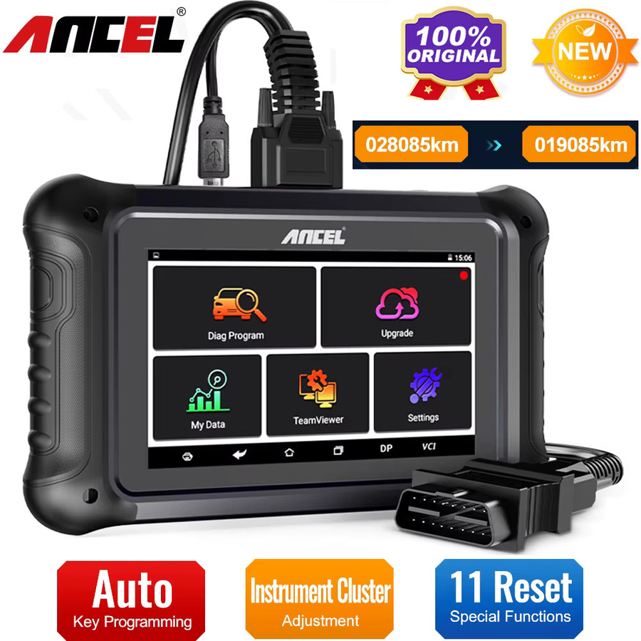 ANCEL DP500 OBD2 Diagnose Werkzeug für Cluster Kalibrierung, Schlüssel Programmierung, Wegfahrsperre und diverse Reset-Funktionen in Schwarz - Bild 5