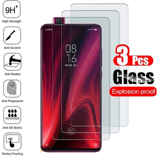 3 Stück Displayschutzfolien aus gehärtetem Glas für Xiaomi Redmi 10 2022, Redmi Note 11S, 10T 5G und weitere Modelle, transparent - Bild 1