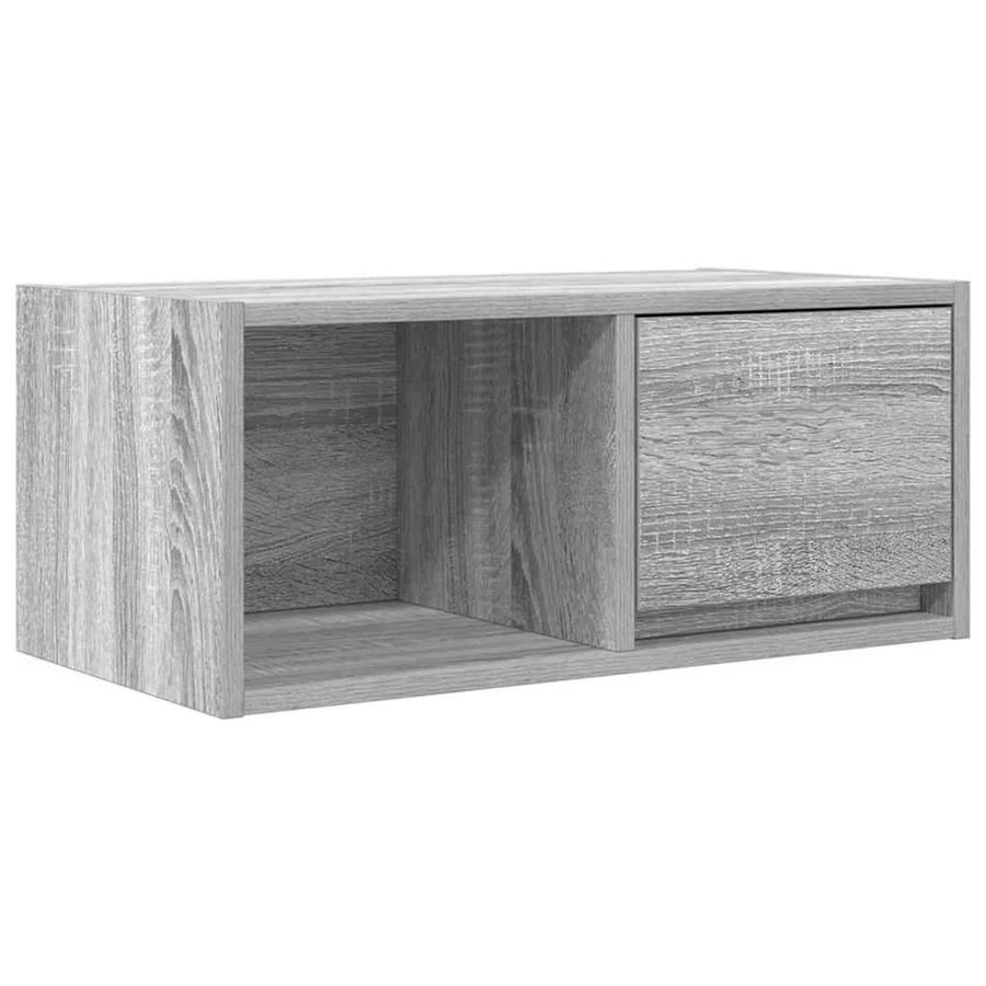 vidaXL TV-Schrank Grau Sonoma aus Holzwerkstoff, Wandmontage, B/T/H: 60 x 31 x 25,5 cm - Bild 2