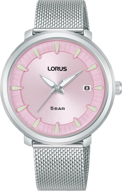 Lorus Damenuhr, Quarz, Edelstahl, Pink, 35 mm, 5 ATM - Bild 1