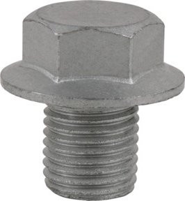 KS Tools Ölablassschraube mit Sechskant 18 mm, M22 x 1,5 x 16 mm, Farbe Silber, 10er-Pack - Bild 1