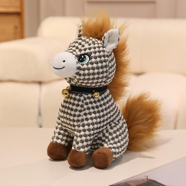 Kidsly Sitzendes Pferd Plüschtier, braun - Bild 1