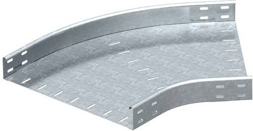 OBO Bettermann Bogen aus Metall in Silber, Breite: 50 cm, Höhe: 6 cm - Bild 1