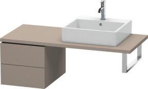 Duravit L-Cube Unterschrank in Beige Matt mit 2 Schubladen, Breite: 42 cm, Tiefe: 40 cm - Bild 1
