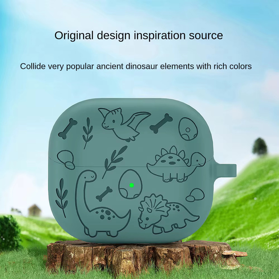 Stuikrtea Silikon-Schutzhülle für Samsung Galaxy Buds 3 und Buds 3 Pro in Blau und Grün - Bild 2