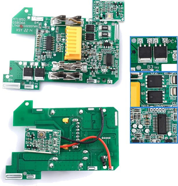 BMS PCB Ladeschutz-Platine für Makita 18V Akkus BL1830 BL1815 BL1860 LXT400 BL1850 Li-Ion Batterien - Bild 1