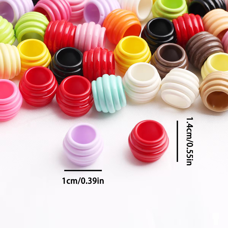 NASSBORO Trommelrohrperlen, bunt, Unisex - Bild 4