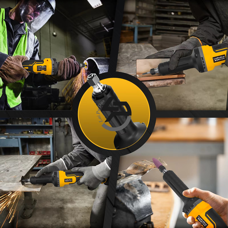 DeWalt Bürstenloser elektrischer Stabschleifer mit variabler Geschwindigkeit und 4 Akkus für 20 V Batterien zum Schleifen, Polieren und Entgraten von Metall - Bild 3