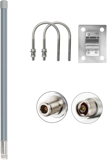 NOWEPOCH Aviation ADS-B Antenne für RTL SDR Software Defined Radio USB Dongle Tuner, 5,5 dBi, Farbe: Silber - Bild 1