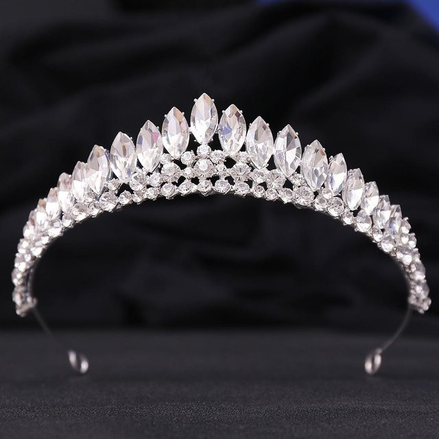 DIEZI Tiara Krone, Kristall, gray, Damen - Bild 1