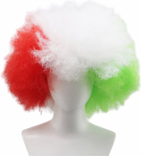 Anxin Afro-Perücke, mehrfarbig, Kunstfaser - Bild 1
