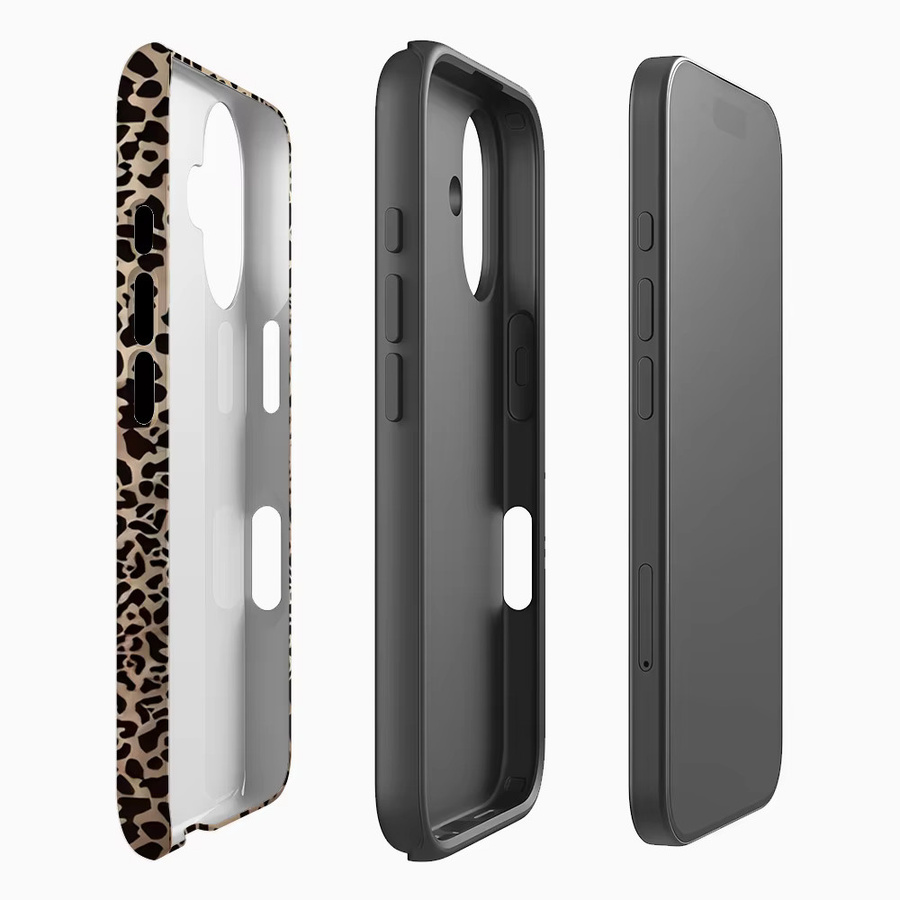 Robuste Magnetische Handyhülle mit Leoparden-Jaguar-Print von Potdemiel in Multicolour für iPhone 17 16 15 14 13 Pro Max Plus - Bild 2