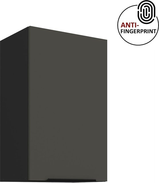 Küchen Hängeschrank ARIA in Anthrazit matt mit Anti-Fingerprint-Oberfläche, Breite: 45 cm, Höhe: 72 cm - Bild 1