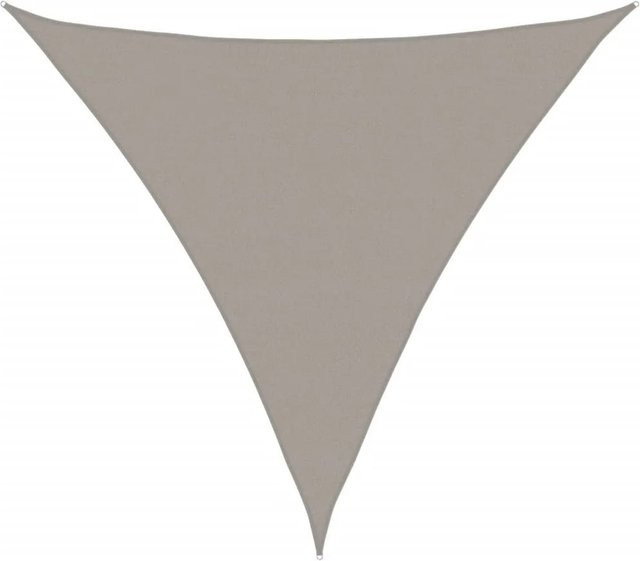 vidaXL Sonnensegel dreieckig aus HDPE in Hellgrau, B/T/H: 5 x 5 x 5 m - Bild 1
